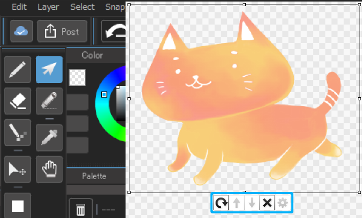 touch on medibang paint pro