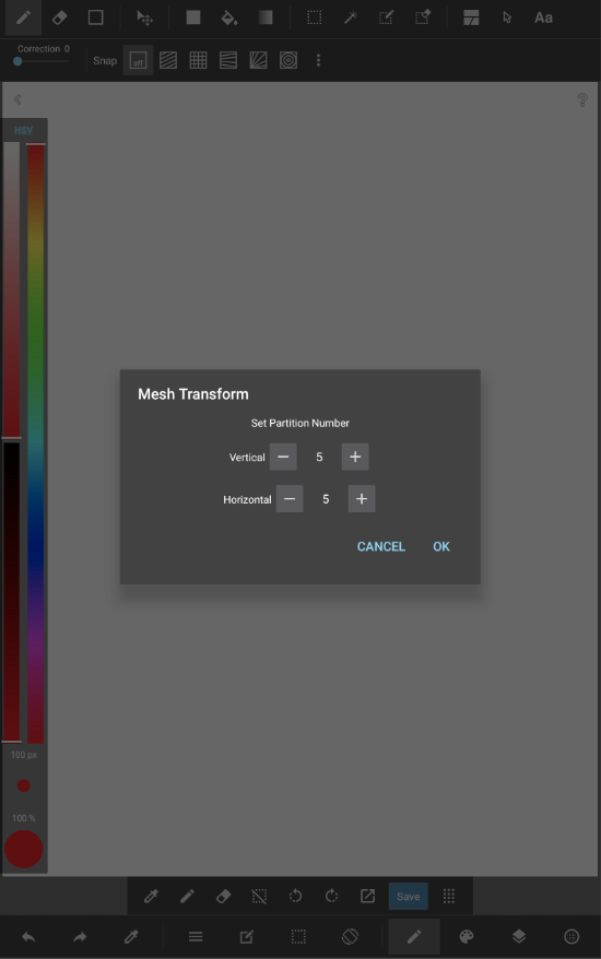 Android How To Use Mesh Transform Medibang Paint