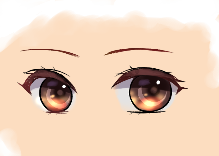 How to Draw Manga Eyes (Woman / Both Eyes)