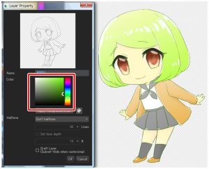 Easily change the color of your line art with 8bit layers | MediBang Paint