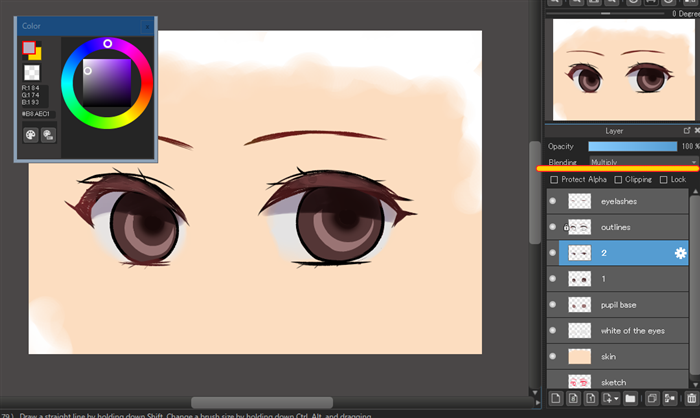 Anime Eye color tutorial  Medibang Paint Pro  PaintingTube