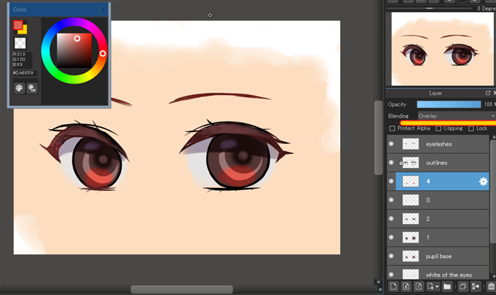 Creating an anime eye step-by-step using CLIP STUDIO PAINT by Akylha - Make  better art