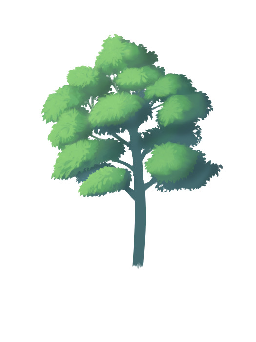 How to draw a detailed tree