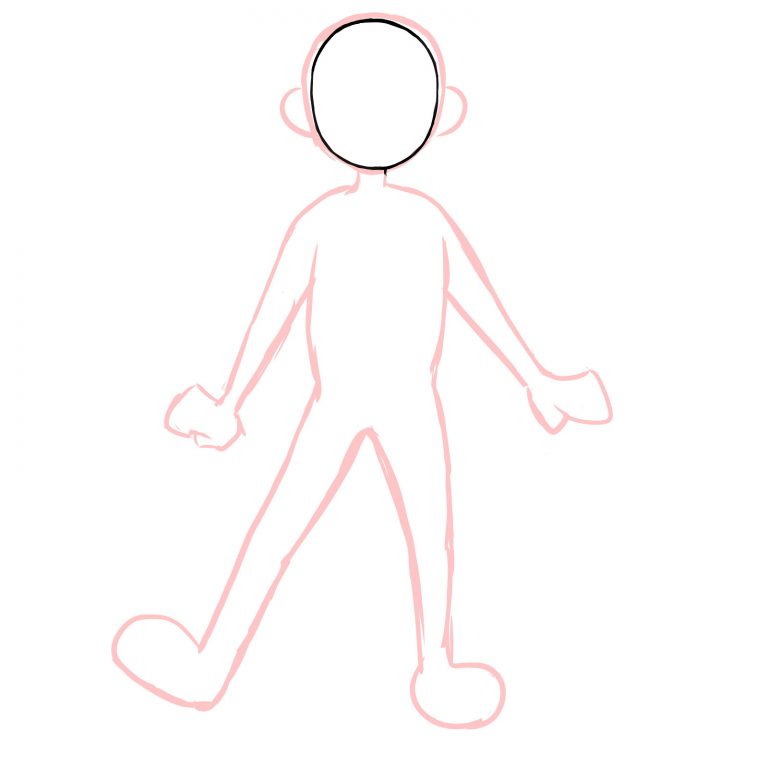 The Making Of A Cartoonish Character Basic Medibang Paint - female roblox character outline