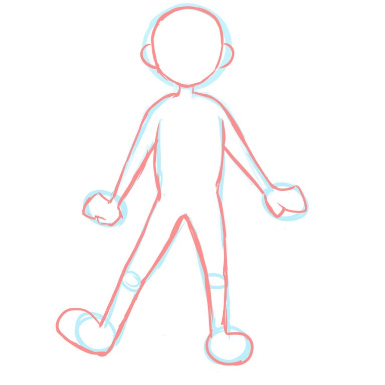The Making Of A Cartoonish Character Basic Medibang Paint - roblox body base drawing