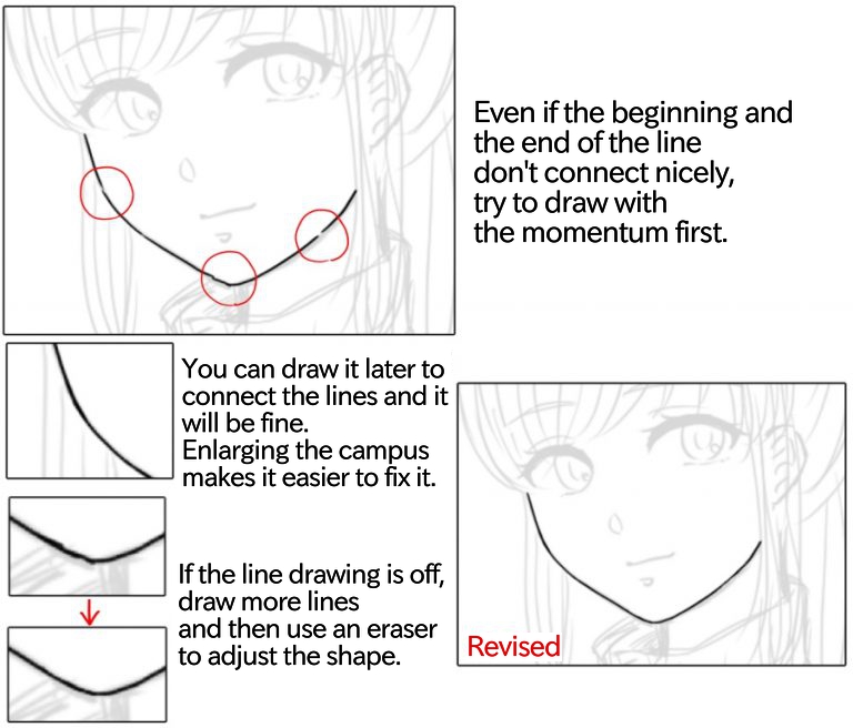 How to draw beautiful line drawings in digital illustration