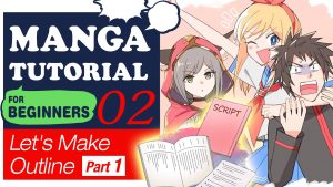 Manga Tutorial for Beginners 02 Let's Make Outline (Part 1)