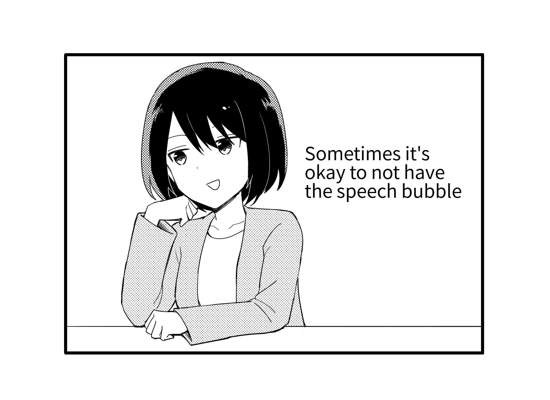 make a speech bubble