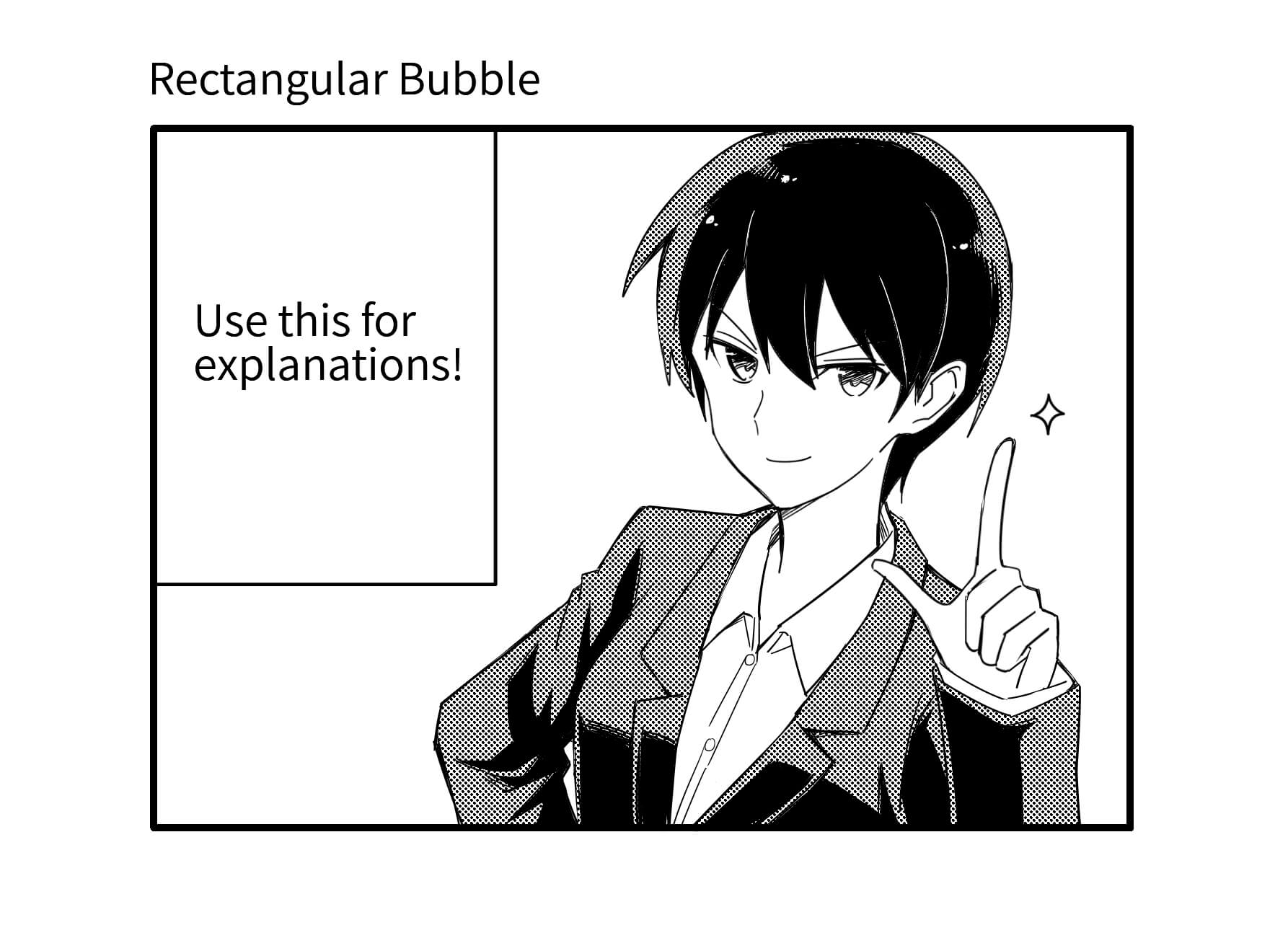 how to get the speech bubbles