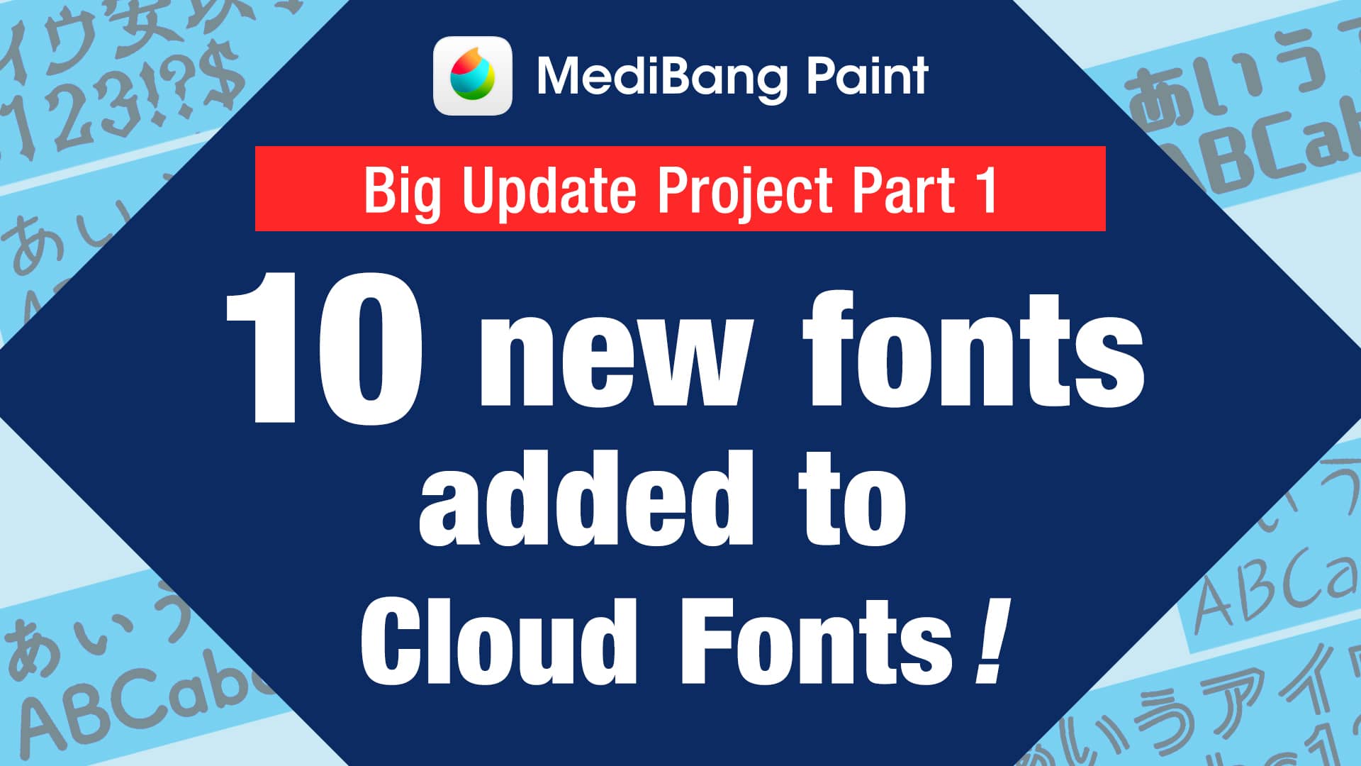 【Big Update Project Part 1】10 new fonts added to Cloud Fonts