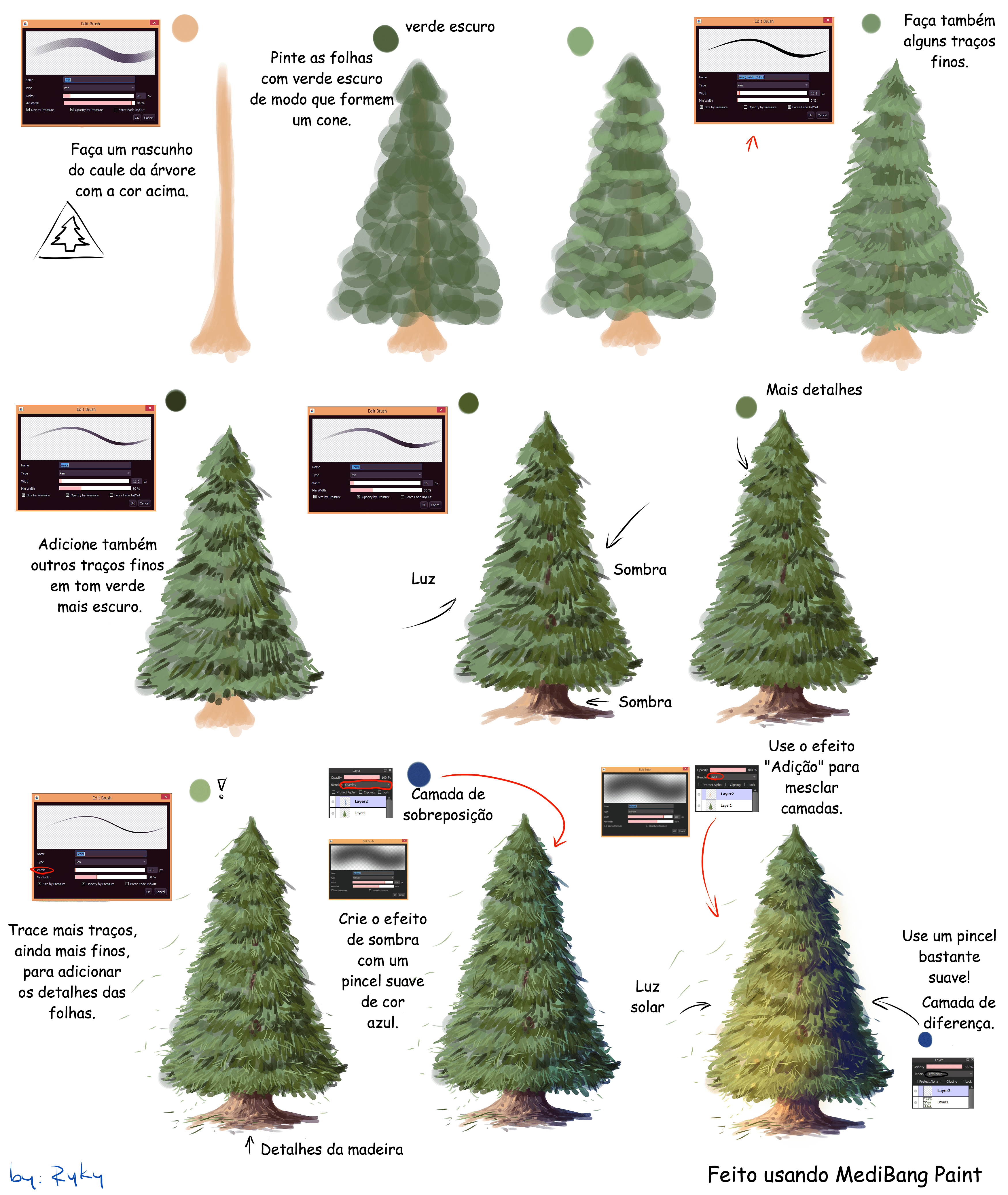 Como Desenhar uma Árvore Passo a Passo (Guia Completo)