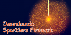 Desenhando Sparklers Firework (Senko Hanabi)