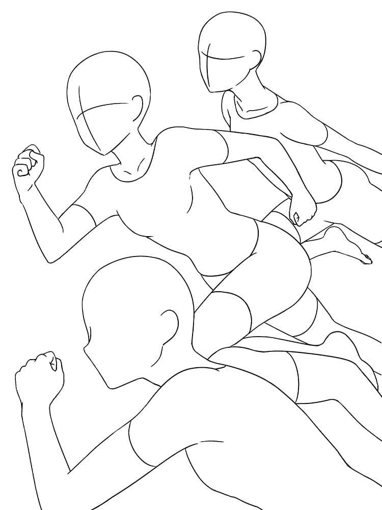 Full body character drawing bases on Craiyon