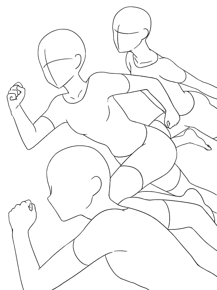 Allpose Book] 10_Action poses(b) (for comic,cartoon,manga,anime,illustration  human body pose drawing techniques.) (Allpose Book Drawing Pose Resource :  24 Books Series) : Allpose: Amazon.sg: Books