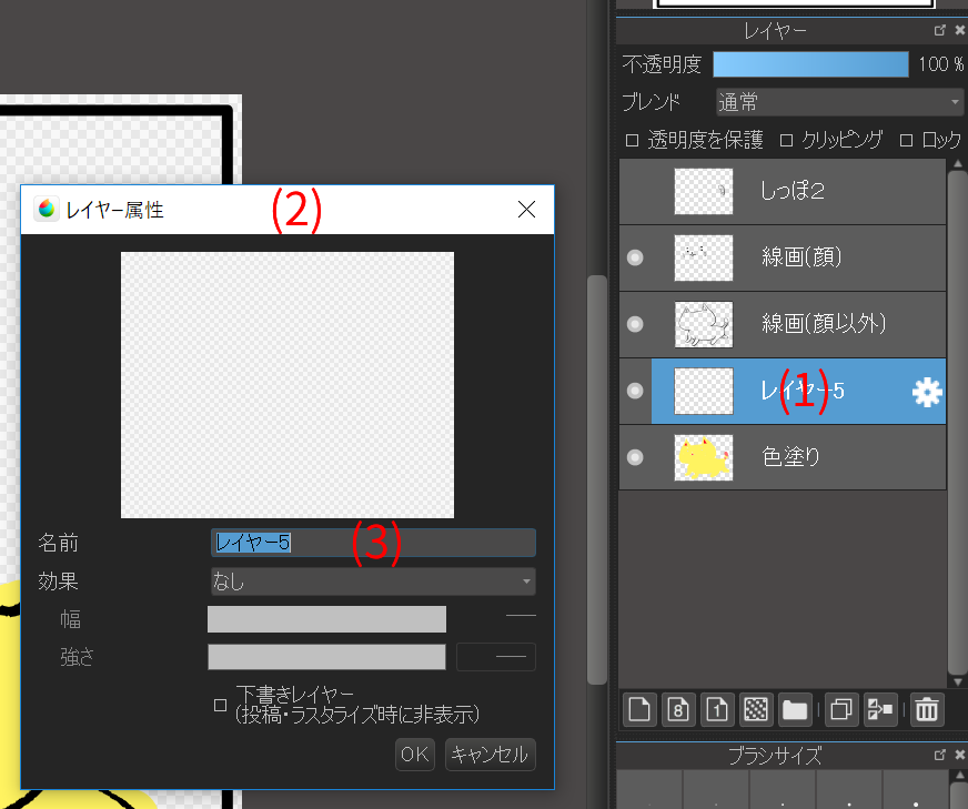 How to change the layer name