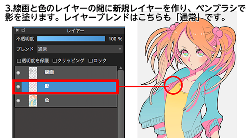 影の色味 グラデーション編 Medibang Paint 無料のイラスト マンガ制作ツール