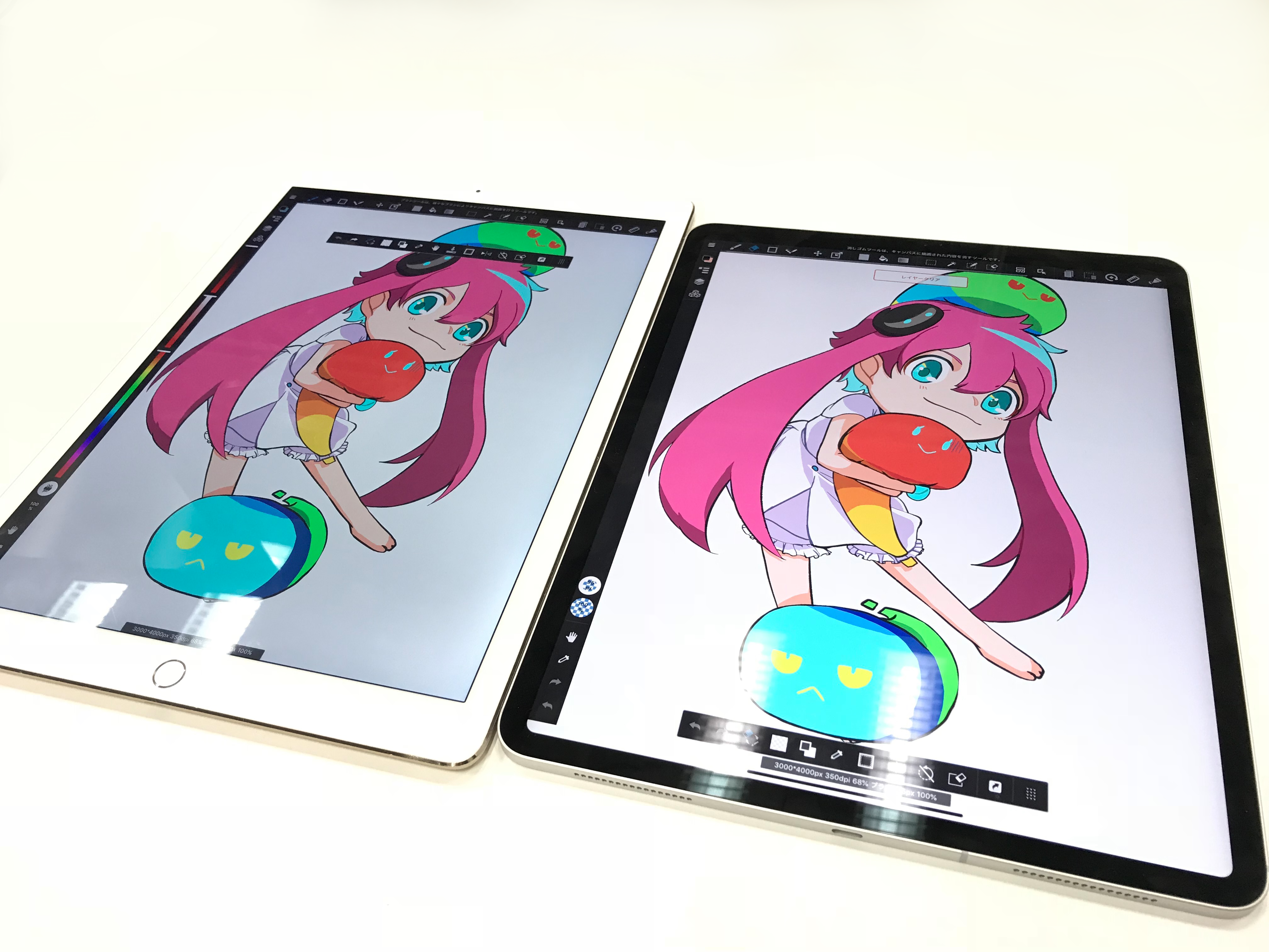 iPad Pro】絵描きが新旧比較してみた！  メディバンペイント(MediBang 