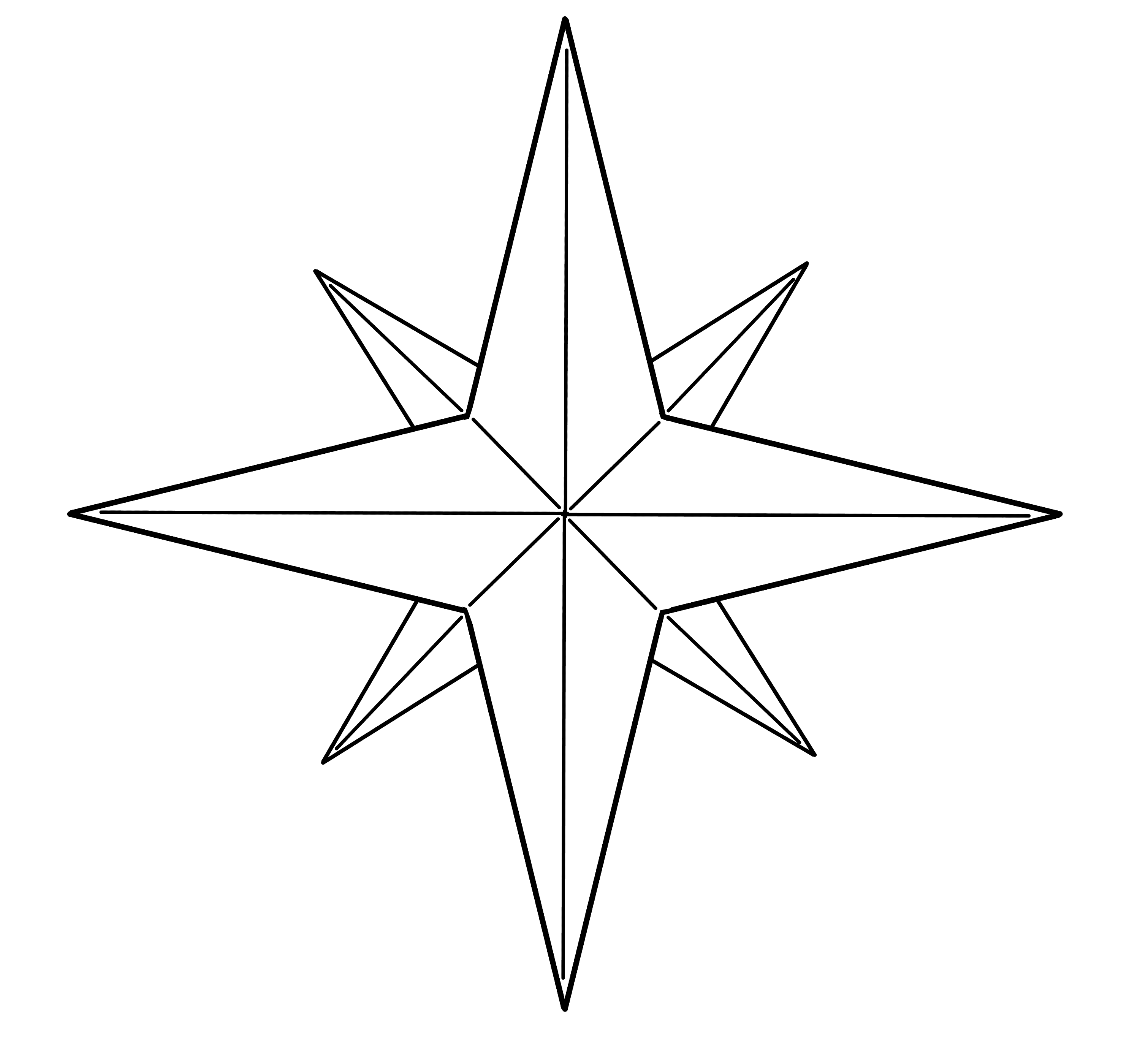 図形を描いてみる 三角形と星 メディバンペイント Medibang Paint