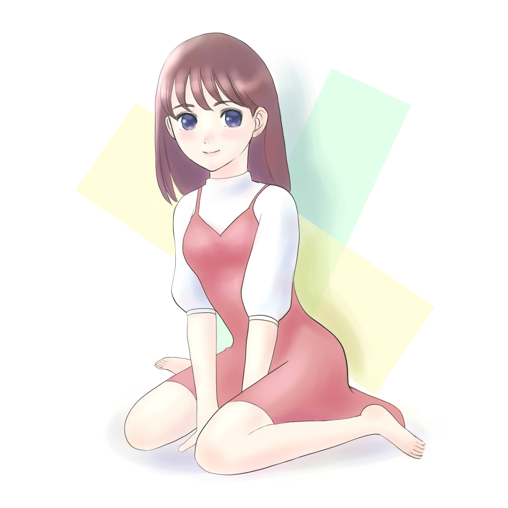 ペタン座り 女の子座り の描き方 Medibang Paint 無料のイラスト マンガ制作ツール