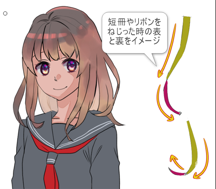 躍動感のある髪の毛の描き方 メディバンペイント Medibang Paint