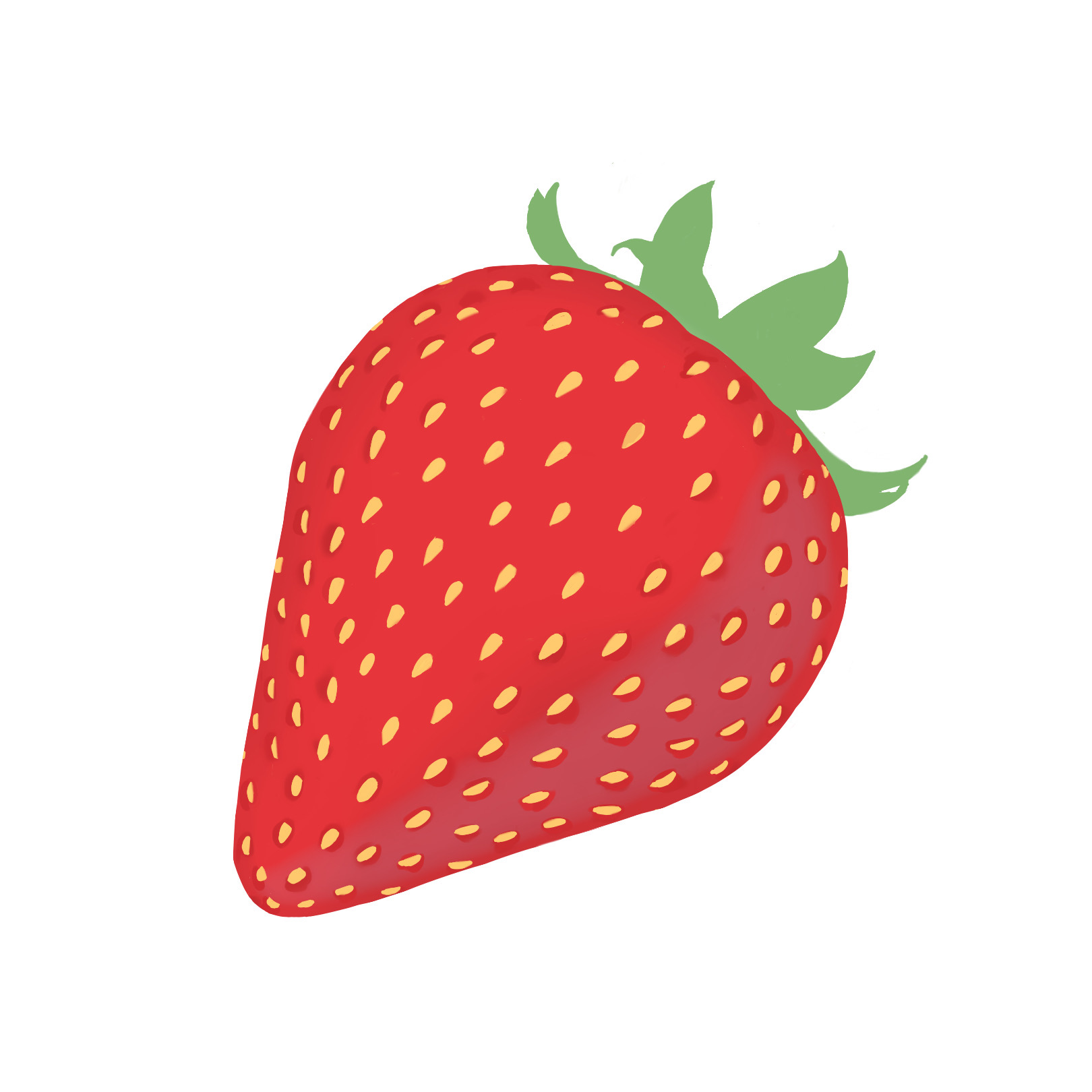 Tutorial: como dibujar una frutilla o fresa. (Imagen 6 de 9)
