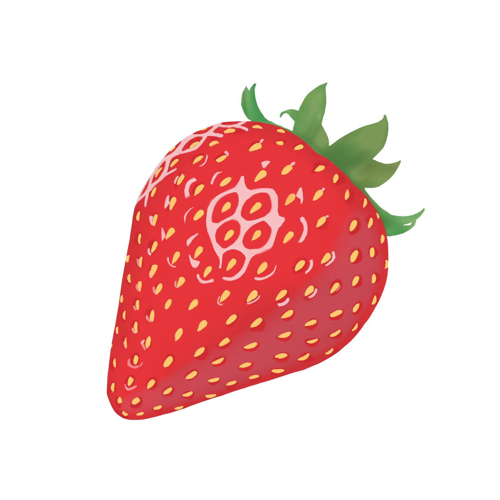 Cómo dibujar una fresa paso a paso | Tutorial | MediBang Paint
