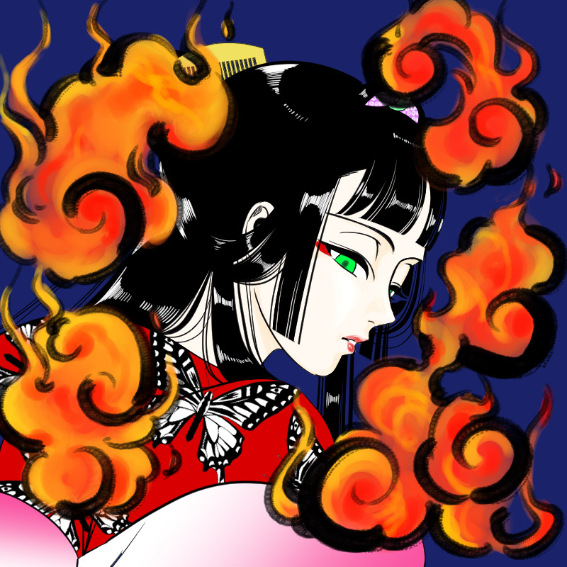 How To Draw A Japanese Style Flame In 3 Easy Steps Medibang Paint