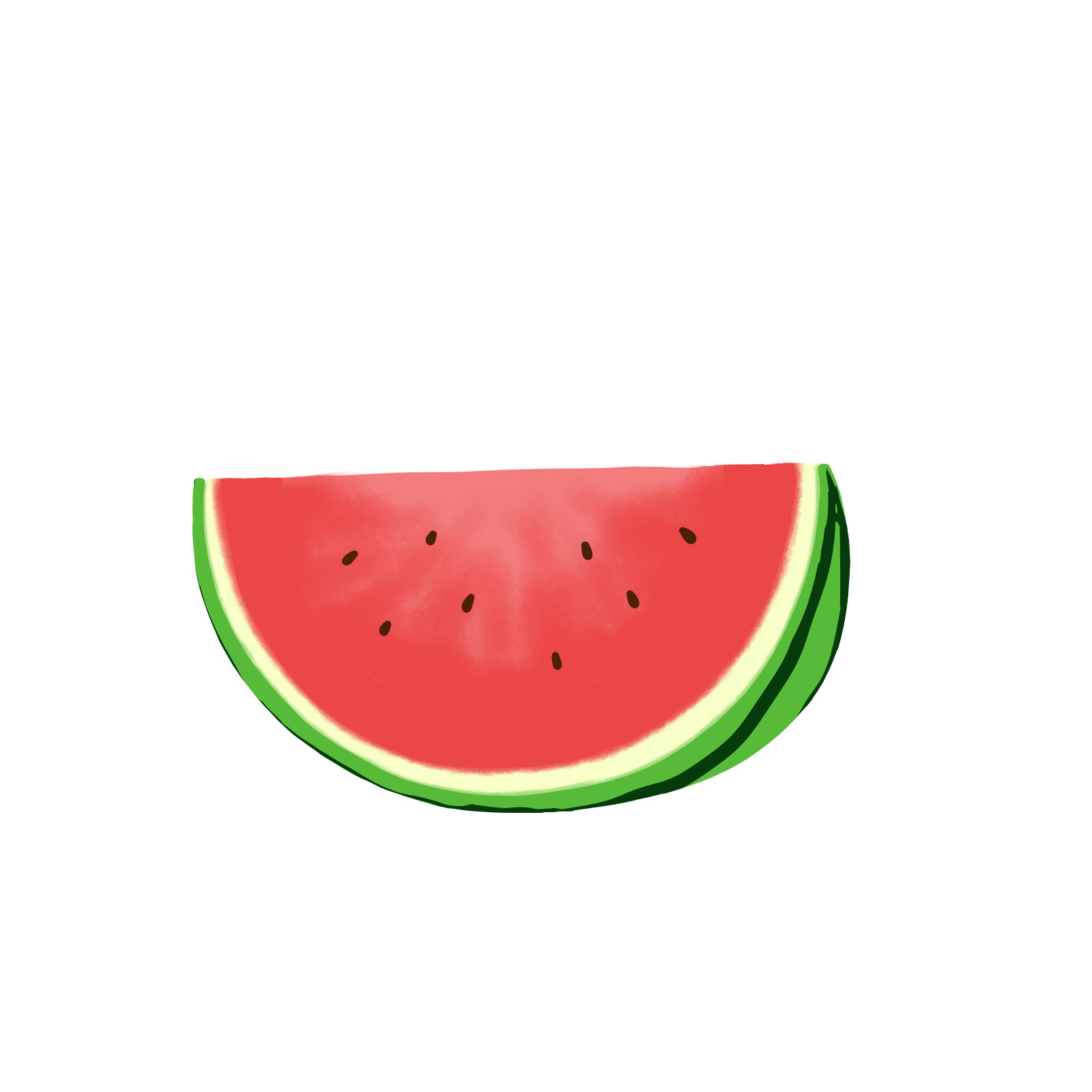 My Colour Pencil Painting Of A Slice Of Watermelon — Hive