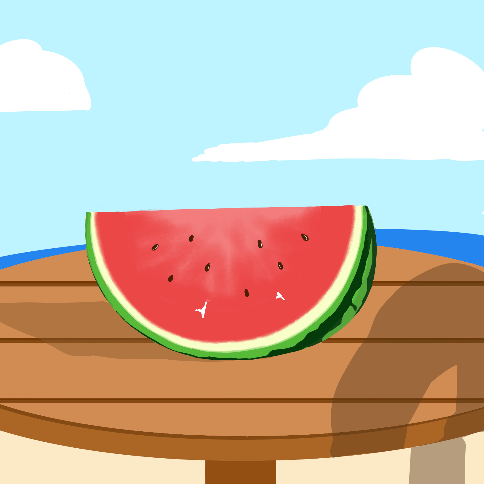 How to draw a cartoon watermelon slice step by step easy - video Dailymotion