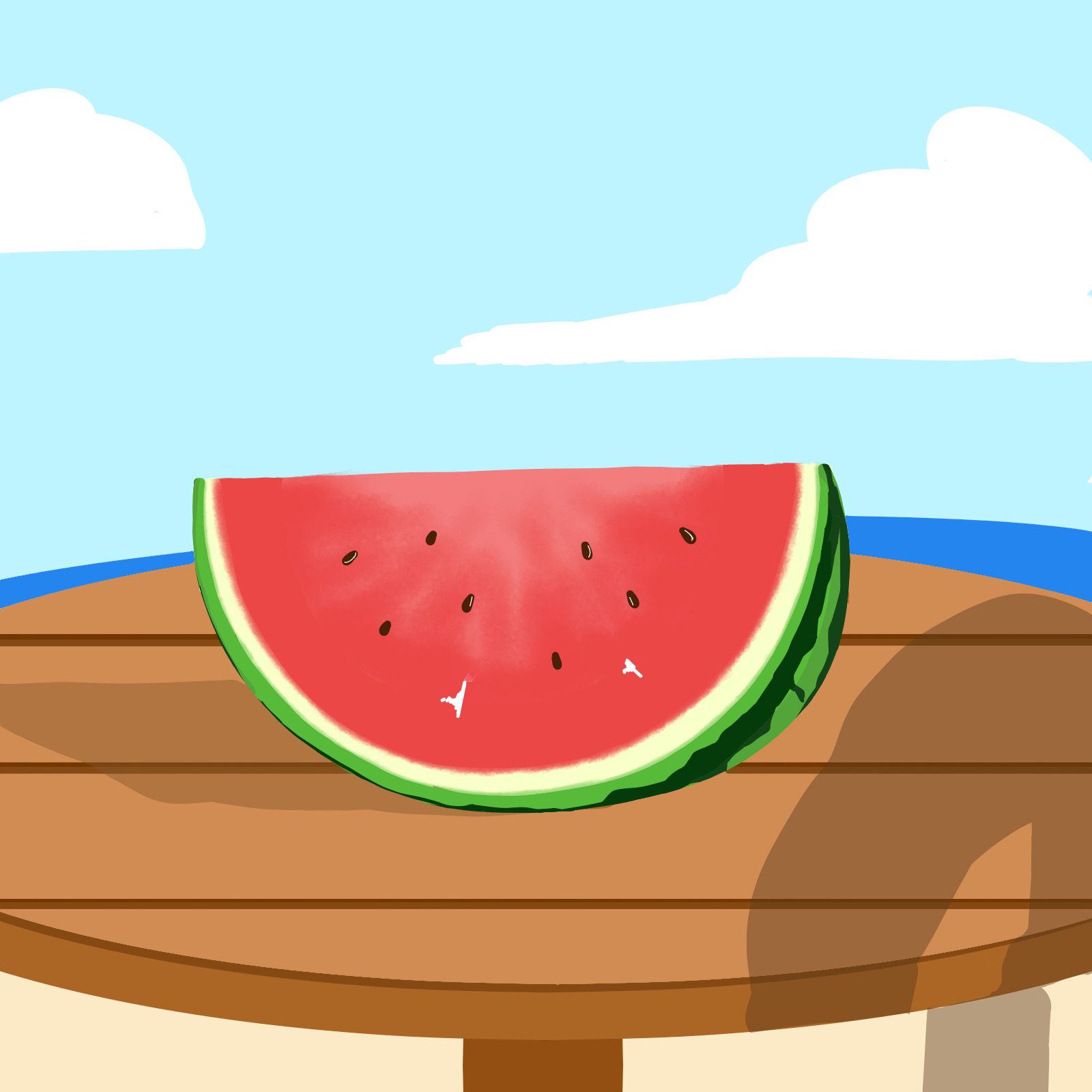 How to Draw a Watermelon - Really Easy Drawing Tutorial