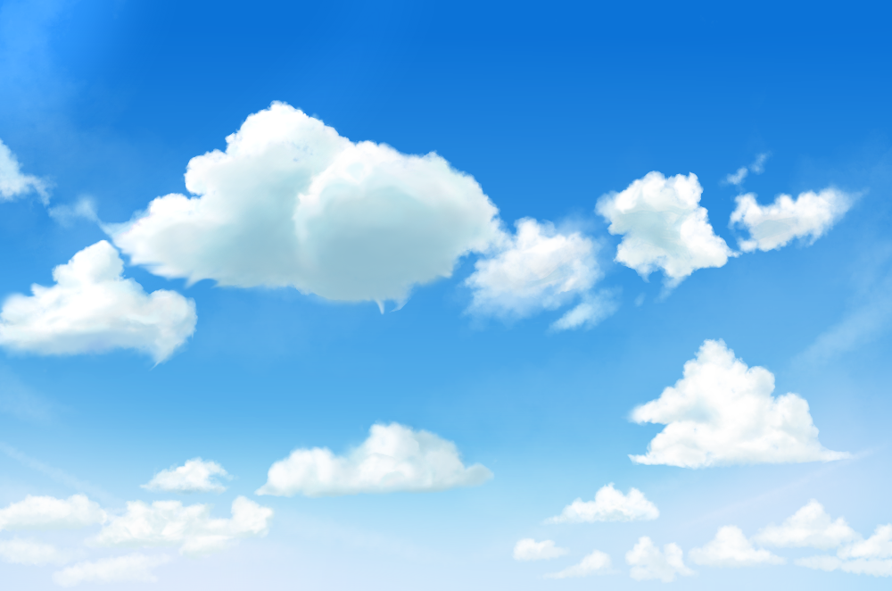 Let's try drawing clouds (2) [Types and Features of Cloud Brushes