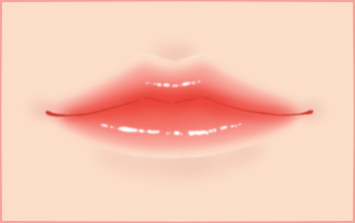 魅力的な唇の塗り方 メディバンペイント Medibang Paint