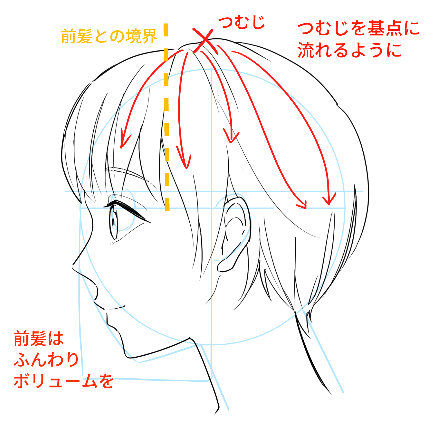 初心者向け 横顔の描き方を学ぼう メディバンペイント Medibang Paint