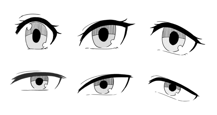 COMO DESENHAR OLHOS DE ANIME E MANGÁ FEMININO E MASCULINO