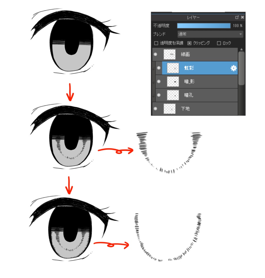 自分ならではの瞳を描こう 瞳の構造と描き方講座 漫画編 Medibang Paint 無料のイラスト マンガ制作ツール
