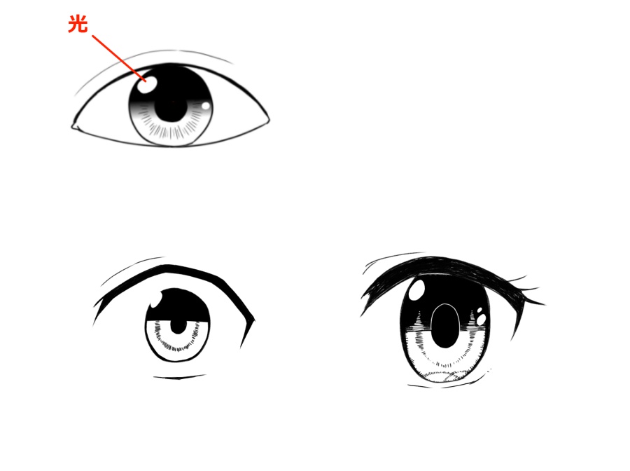 自分ならではの瞳を描こう 瞳の構造と描き方講座 漫画編 Medibang Paint 無料のイラスト マンガ制作ツール