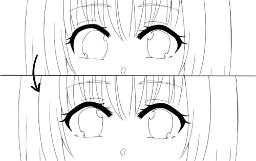 How to Draw Anime Eyes From Different Angles, Anime Outline