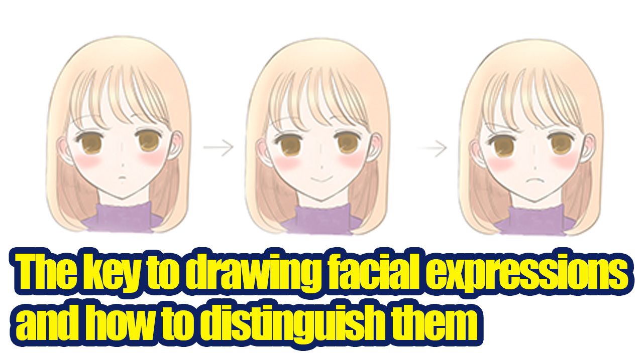 Manga expression. Anime girl facial expressions. Eyes, mouth