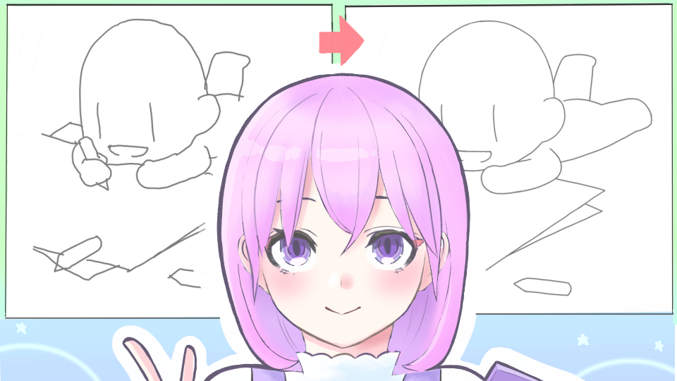 ペンツールに慣れよう トレス素材をなぞって練習してみよう スマホ向け メディバンペイント Medibang Paint