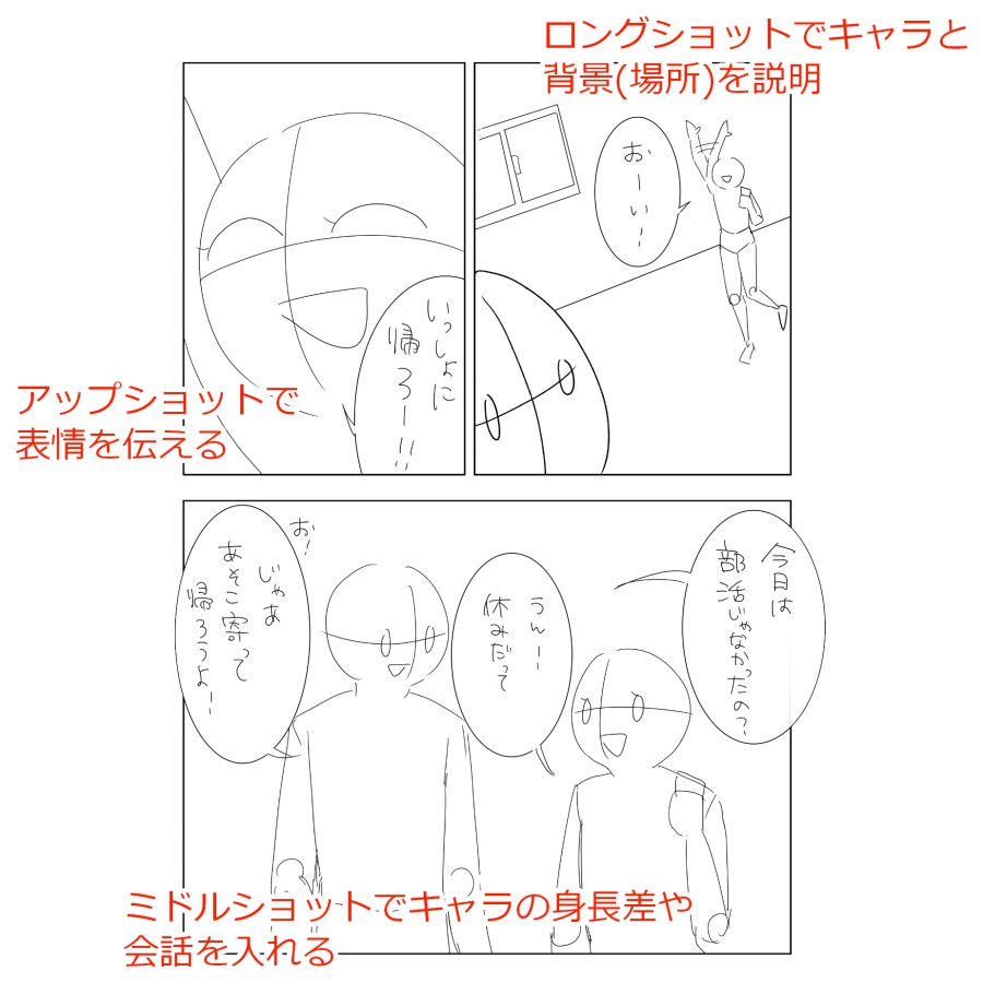 顔漫画から卒業 漫画の基本構図を覚えよう メディバンペイント Medibang Paint