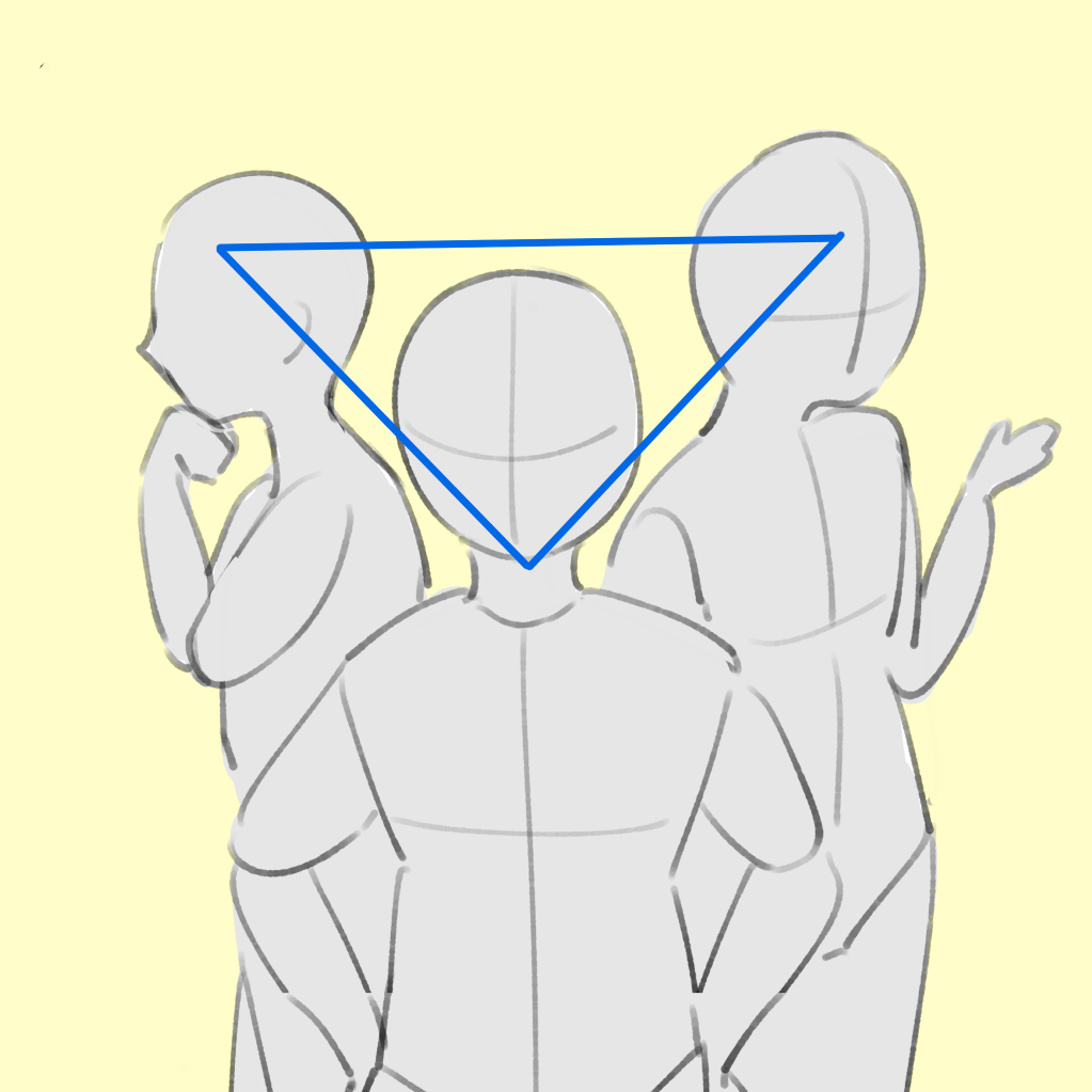 初心者向け】構図に迷ったら！複数の人物を描く時の構図&配置 ...