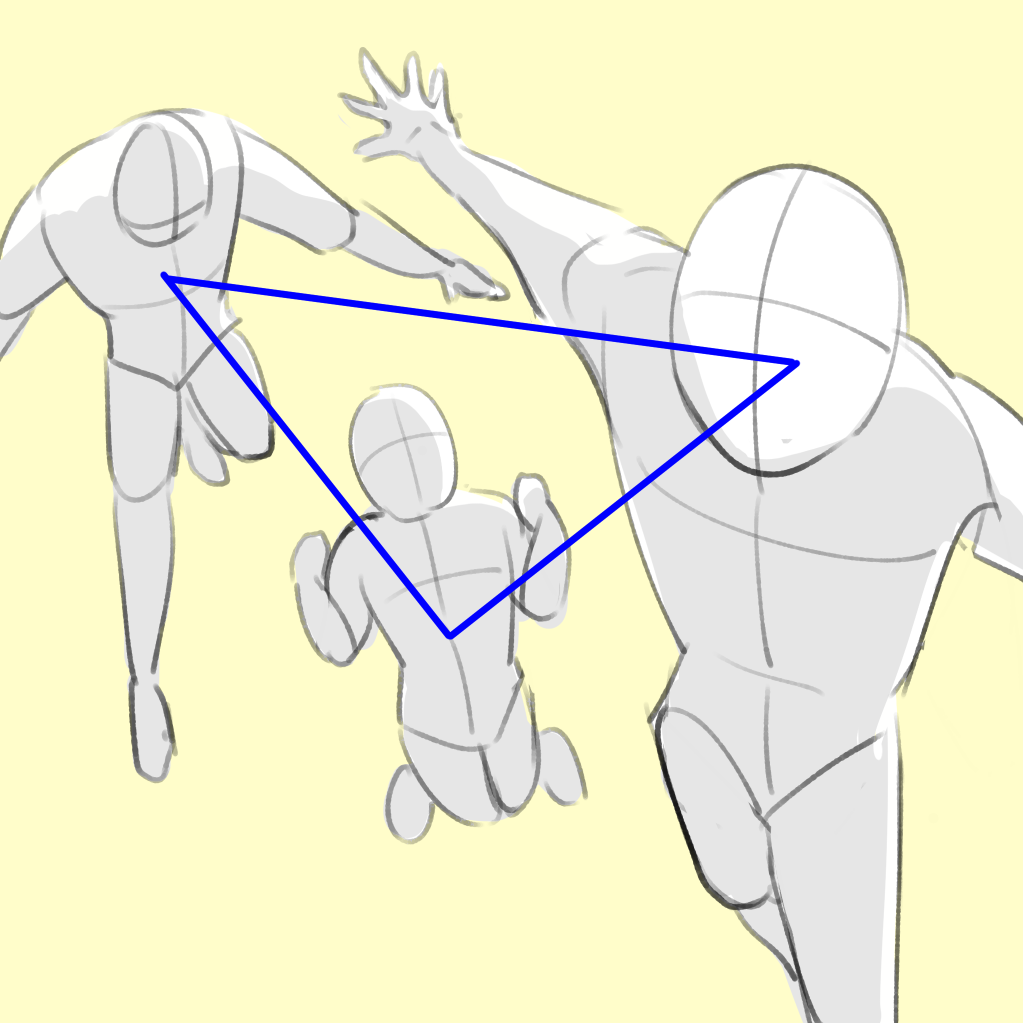 初心者向け 構図に迷ったら 複数の人物を描く時の構図 配置アイディア メディバンペイント Medibang Paint