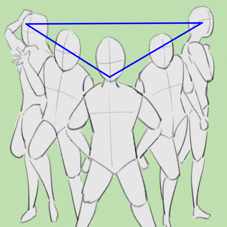 【初心者向け】構図に迷ったら!複数の人物を描く時の構図&配置アイディア メディバンペイント(MediBang Paint)