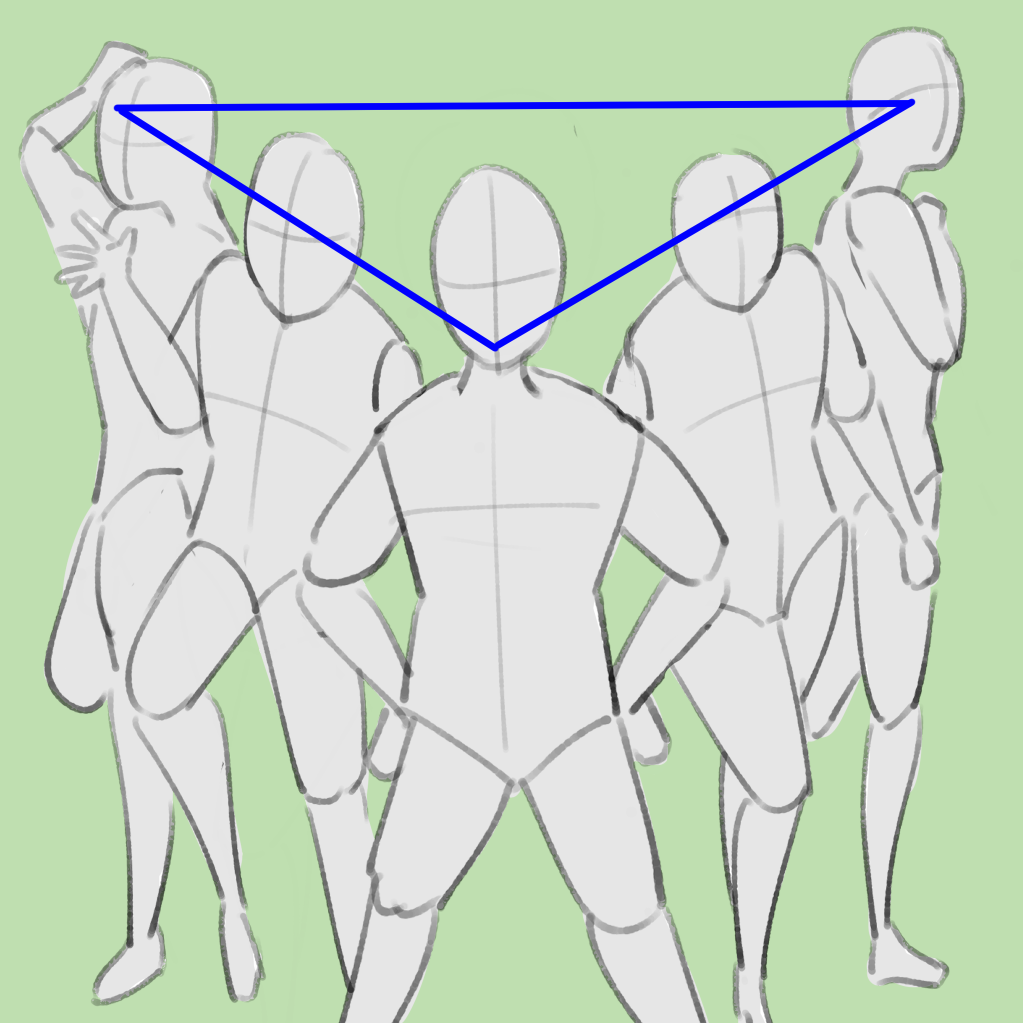 初心者向け 構図に迷ったら 複数の人物を描く時の構図 配置アイディア メディバンペイント Medibang Paint