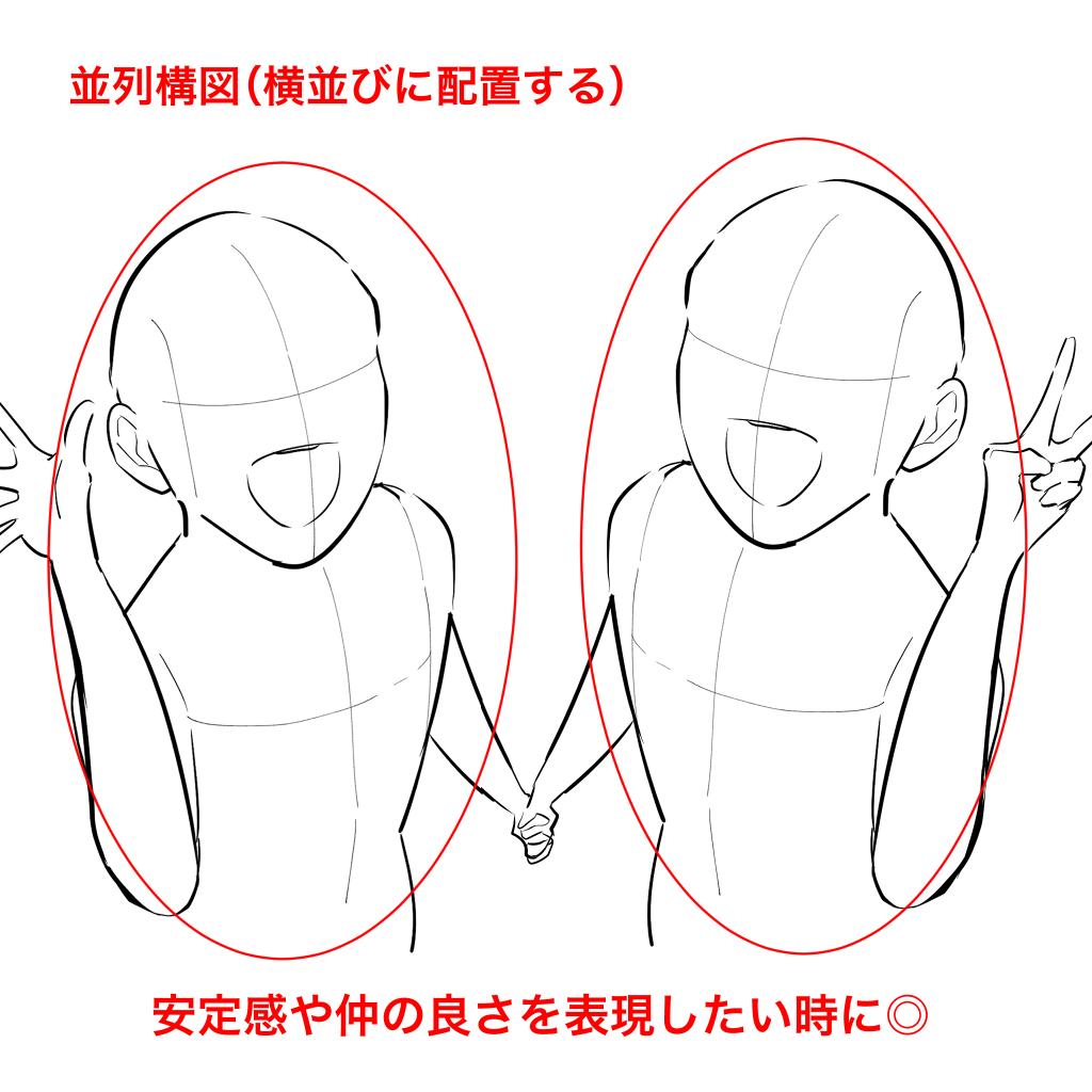 初心者向け 見栄えが良くなる 簡単構図 イラスト配置テクニック メディバンペイント Medibang Paint