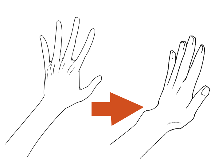 [Easy]How to draw wrists structure of their joints MediBang Paint