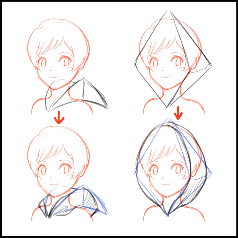 How to draw 2025 a hood down