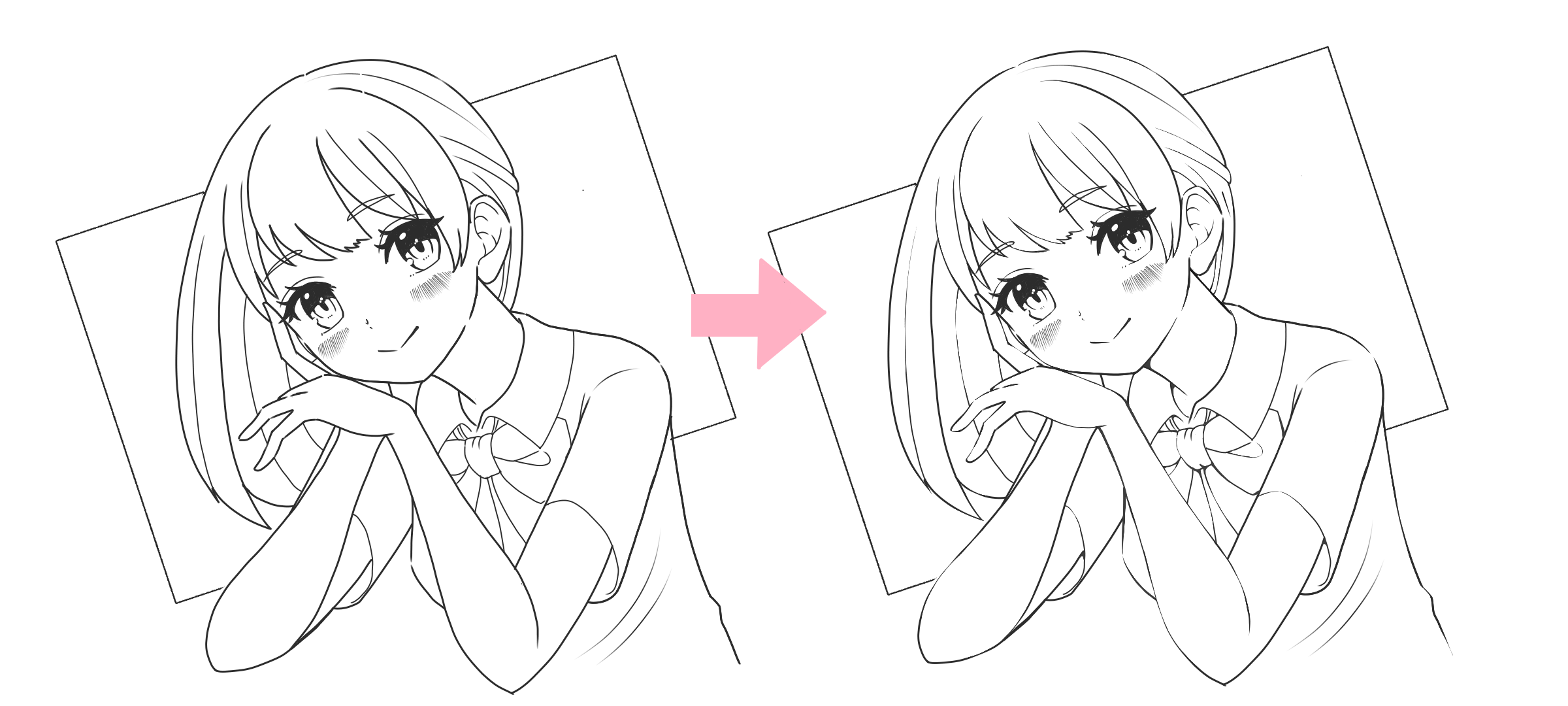 For beginners] Two tips for drawing line art without pressure sensitivity  [For smartphones].