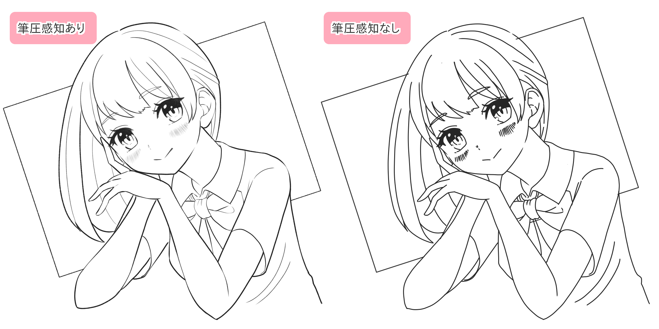 For beginners] Two tips for drawing line art without pressure sensitivity  [For smartphones].