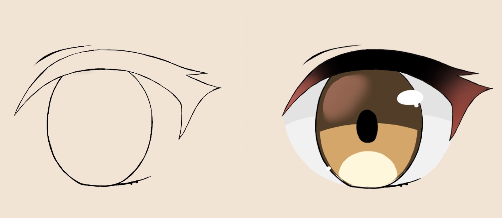 A simple guide for making eyes ～6 steps to draw translucent eyes～   MediBang Paint - the free digital painting and manga creation software